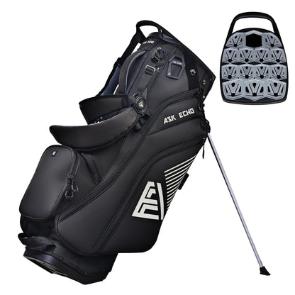 ASK ECHO ST - Lock Mecha 14 Way Dividers Quiet Hybrid Stand Bag for Men & Women - Ask Echo