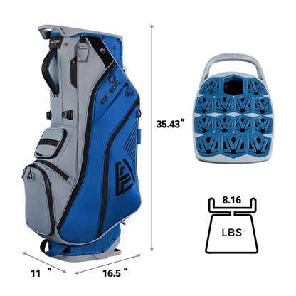 ASK ECHO ST - Lock Mecha 14 Way Dividers Quiet Hybrid Stand Bag for Men & Women - Ask Echo