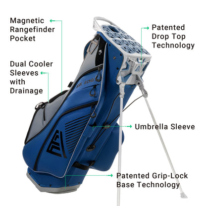 ASK ECHO ST - Lock Mecha 14 Way Dividers Quiet Hybrid Stand Bag for Men & Women - Ask Echo