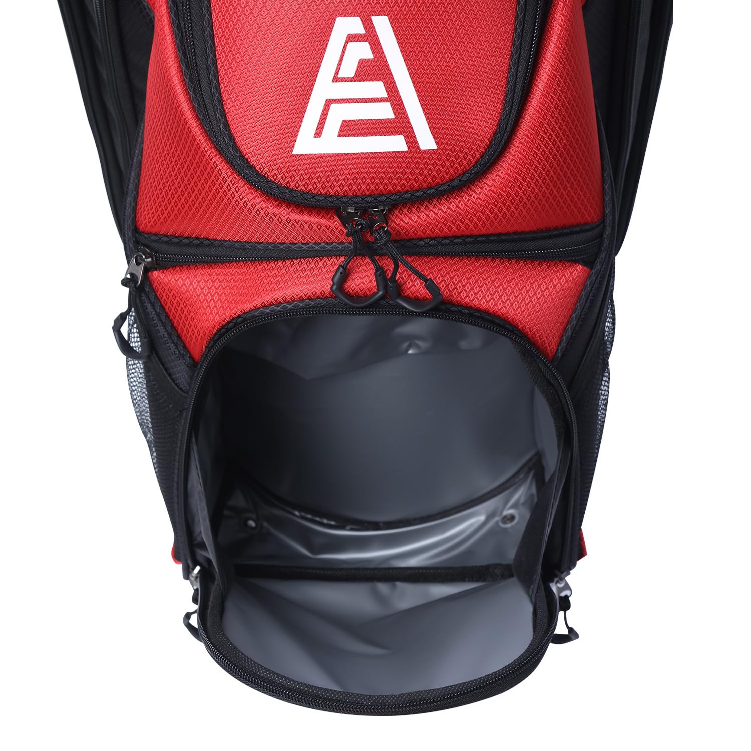 ASK ECHO T - Lock Golf Cart Bag with 14 Way Organizer Divider Top, Premium Cart Bag with Handles and Rain Cover - Navy Blue - 