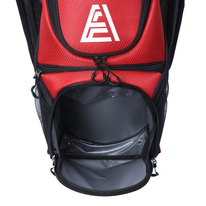 ASK ECHO T - Lock Golf Cart Bag with 14 Way Organizer Divider Top, Premium Cart Bag with Handles and Rain Cover - Navy Blue - 