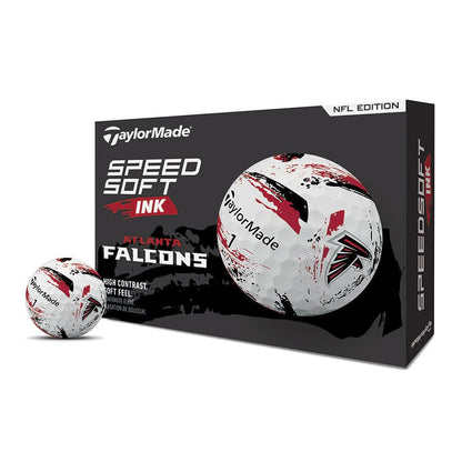 Atlanta Falcons SpeedSoft Ink Golf Balls - TaylorMade Team