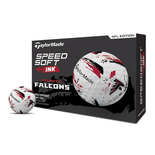 Atlanta Falcons SpeedSoft Ink Golf Balls - TaylorMade Team