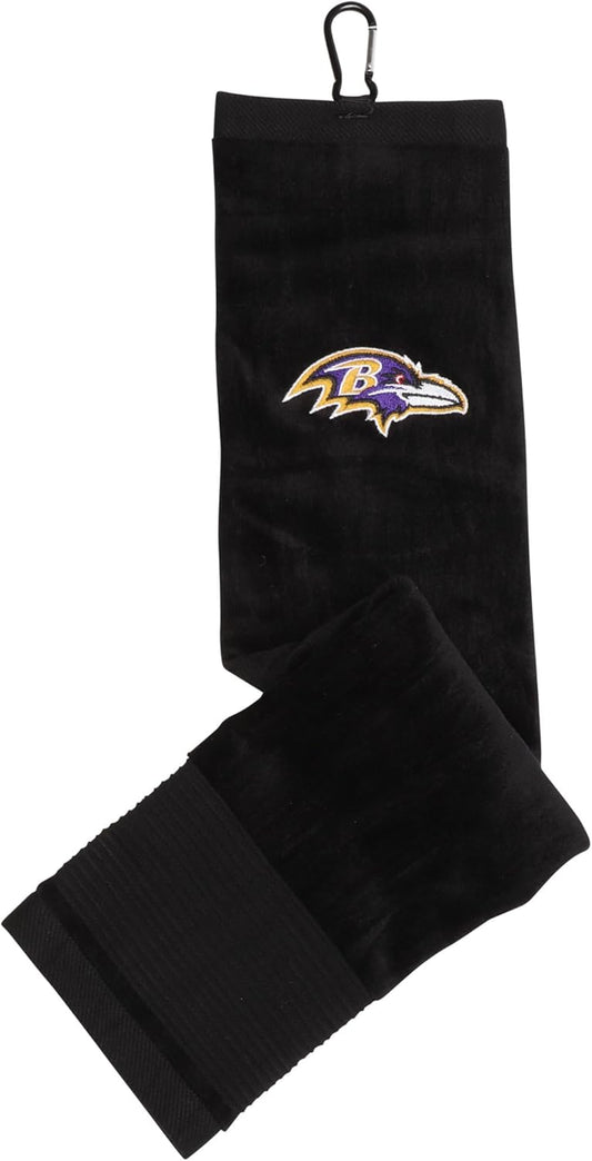 Baltimore Ravens Tri-Fold Embroidered Towel |Team Effort - Team Effort