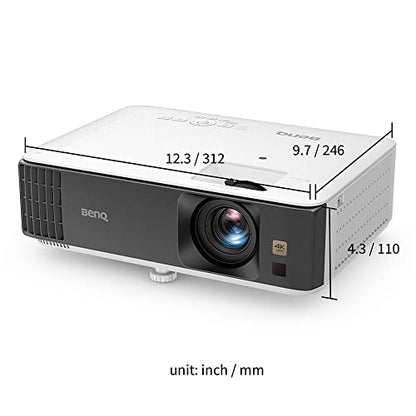 BenQ TK710STi 4K HDR Laser 3200 Lumens Movie and Gaming Short Throw Projector with 4ms Response Time | 240Hz Refresh Rate | HDR10 & HLG - TK710 - 4K Laser 3200 lm 5W Speaker