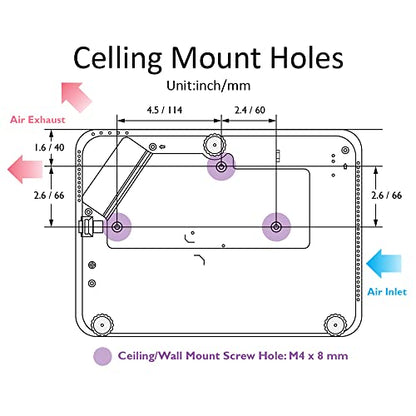 BenQ TK710STi 4K HDR Laser 3200 Lumens Movie and Gaming Short Throw Projector with 4ms Response Time | 240Hz Refresh Rate | HDR10 & HLG - TK710 - 4K Laser 3200 lm 5W Speaker
