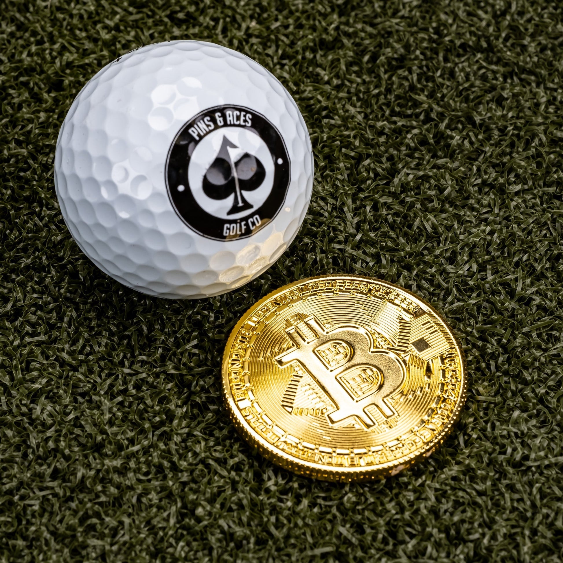 Bitcoin Ball Marker - Pins and Aces
