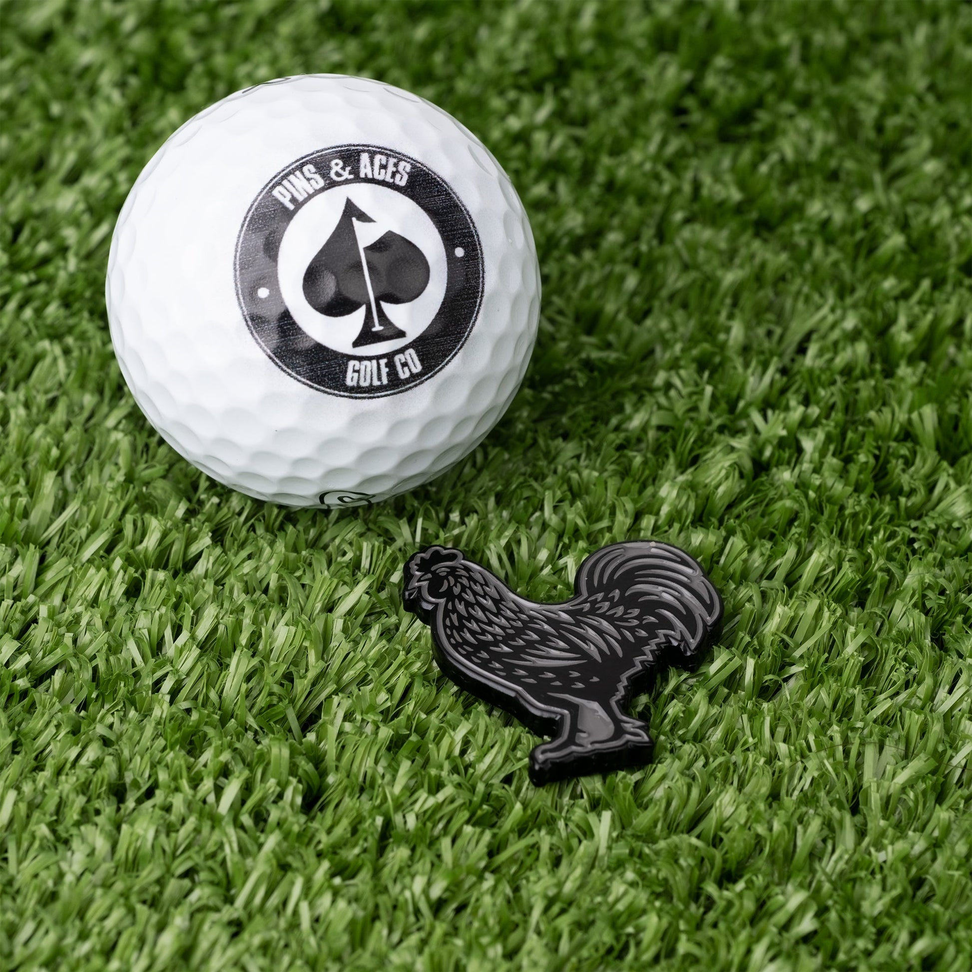 Black Cock Ball Marker - Pins and Aces