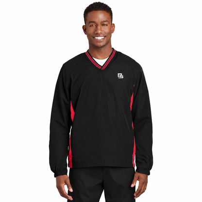Black Square Golf Men’s V-Neck Wind Shirt