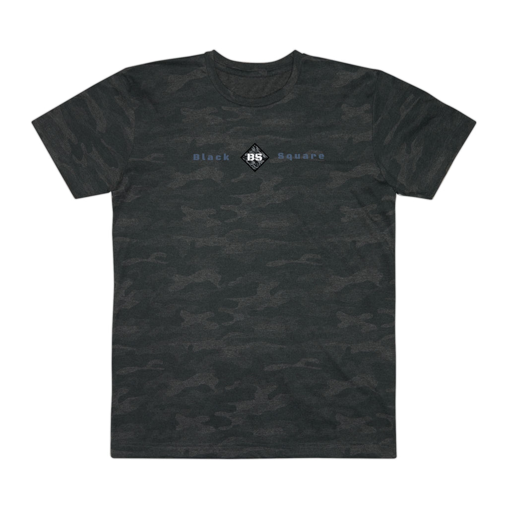 Black Square Black Camo Fine Jersey Tee - Storm Camo - S