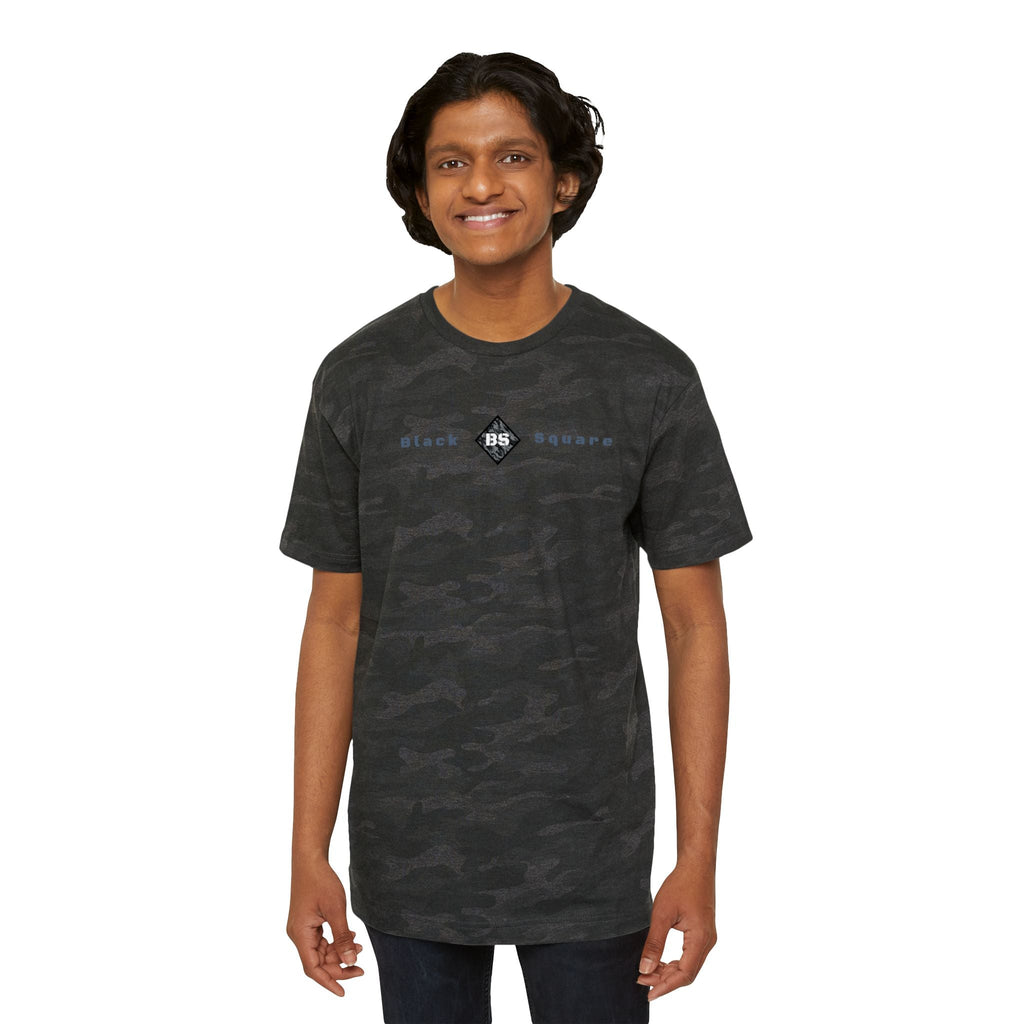 Black Square Black Camo Fine Jersey Tee - Storm Camo - S