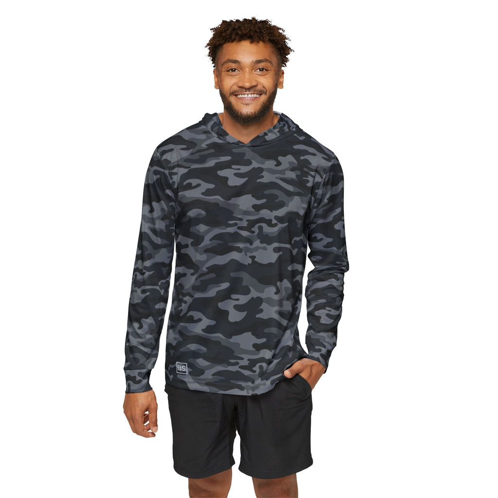 Black Square Black Camo Sports Warmup Hoodie - XS - 