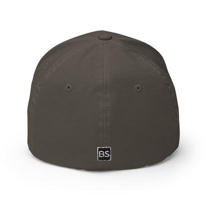 Black Square Golf BS Flexfit Hat - Dark Grey - S/M