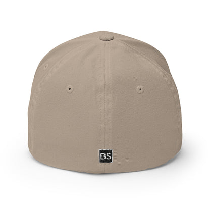 Black Square Golf BS Flexfit Hat - Khaki - S/M