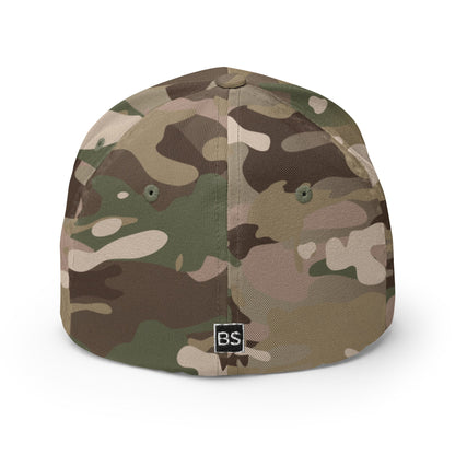 Black Square Golf BS Flexfit Hat - Multicam Green - S/M