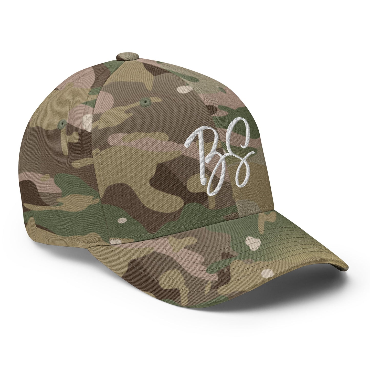 Black Square Golf BS Flexfit Hat - Multicam Green - S/M