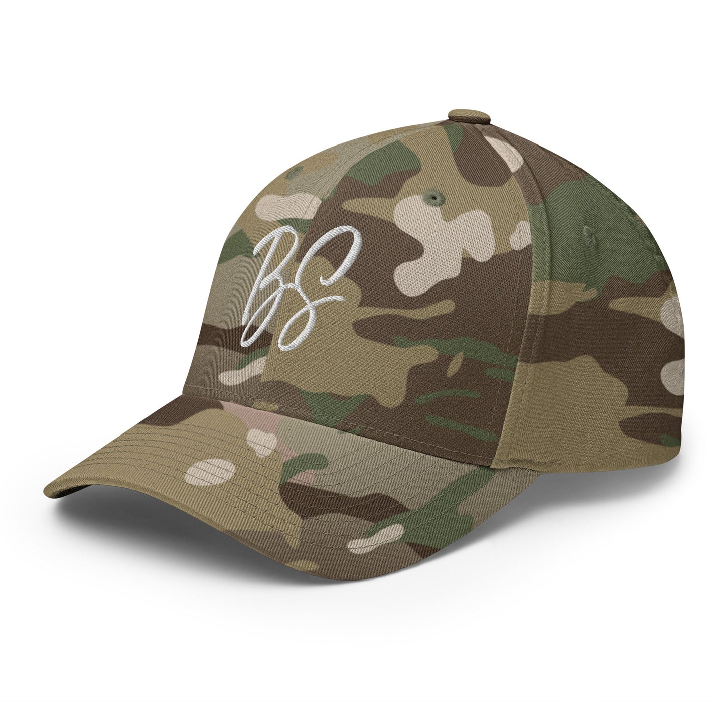 Black Square Golf BS Flexfit Hat - Multicam Green - S/M