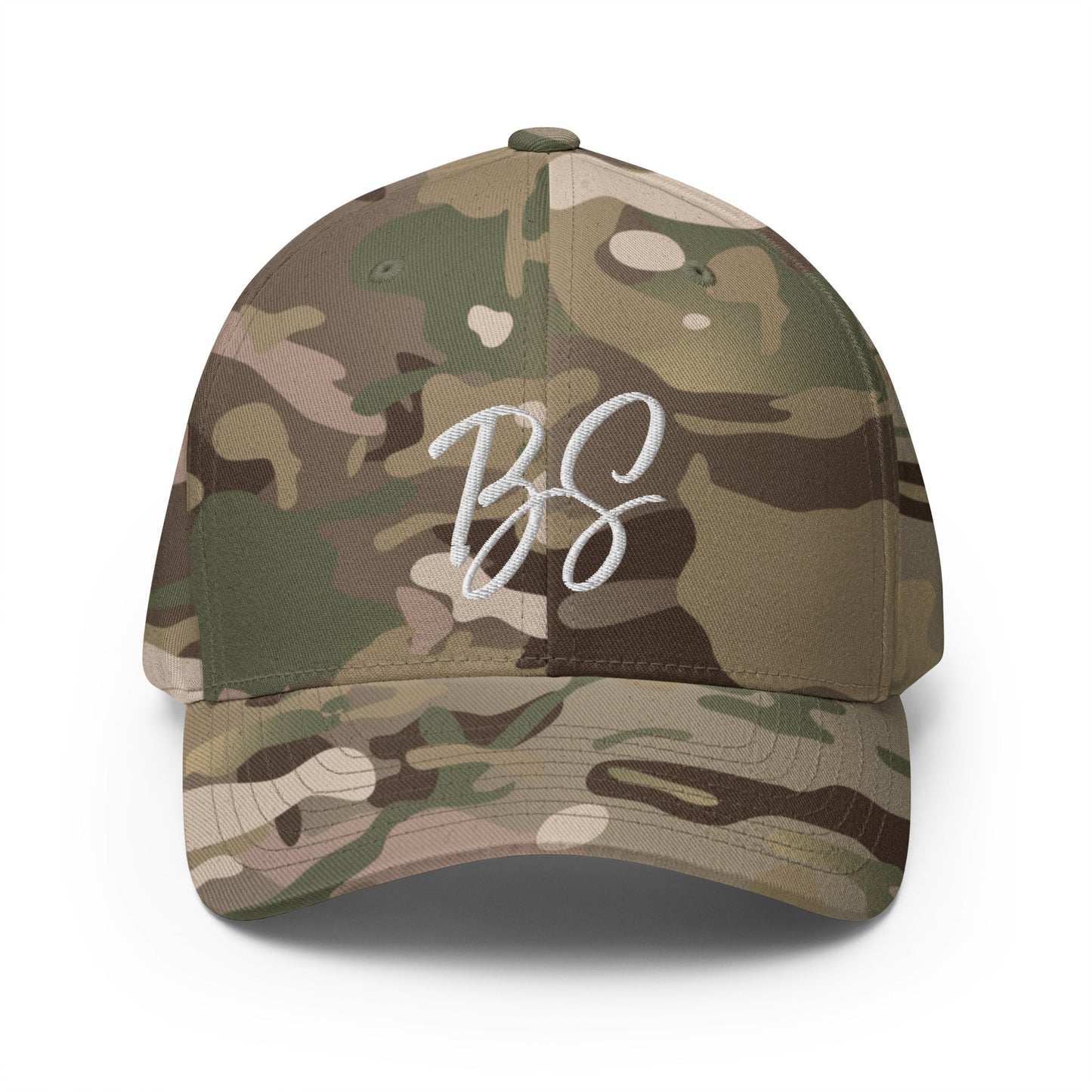 Black Square Golf BS Flexfit Hat - Multicam Green - S/M