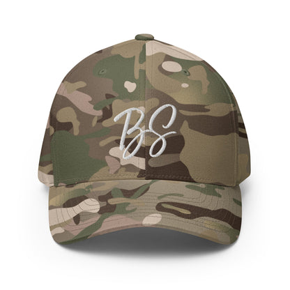 Black Square Golf BS Flexfit Hat - Multicam Green - S/M