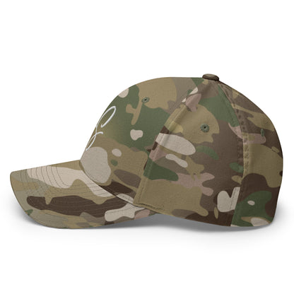 Black Square Golf BS Flexfit Hat - Multicam Green - S/M