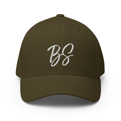 Black Square Golf BS Flexfit Hat - Olive - S/M