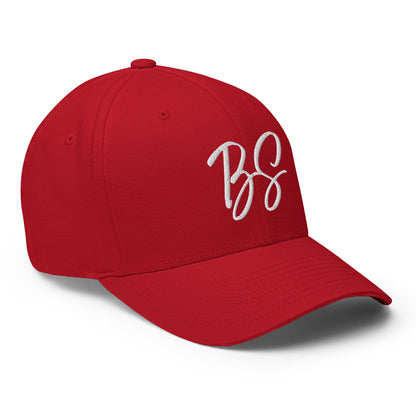 Black Square Golf BS Flexfit Hat - Red - S/M