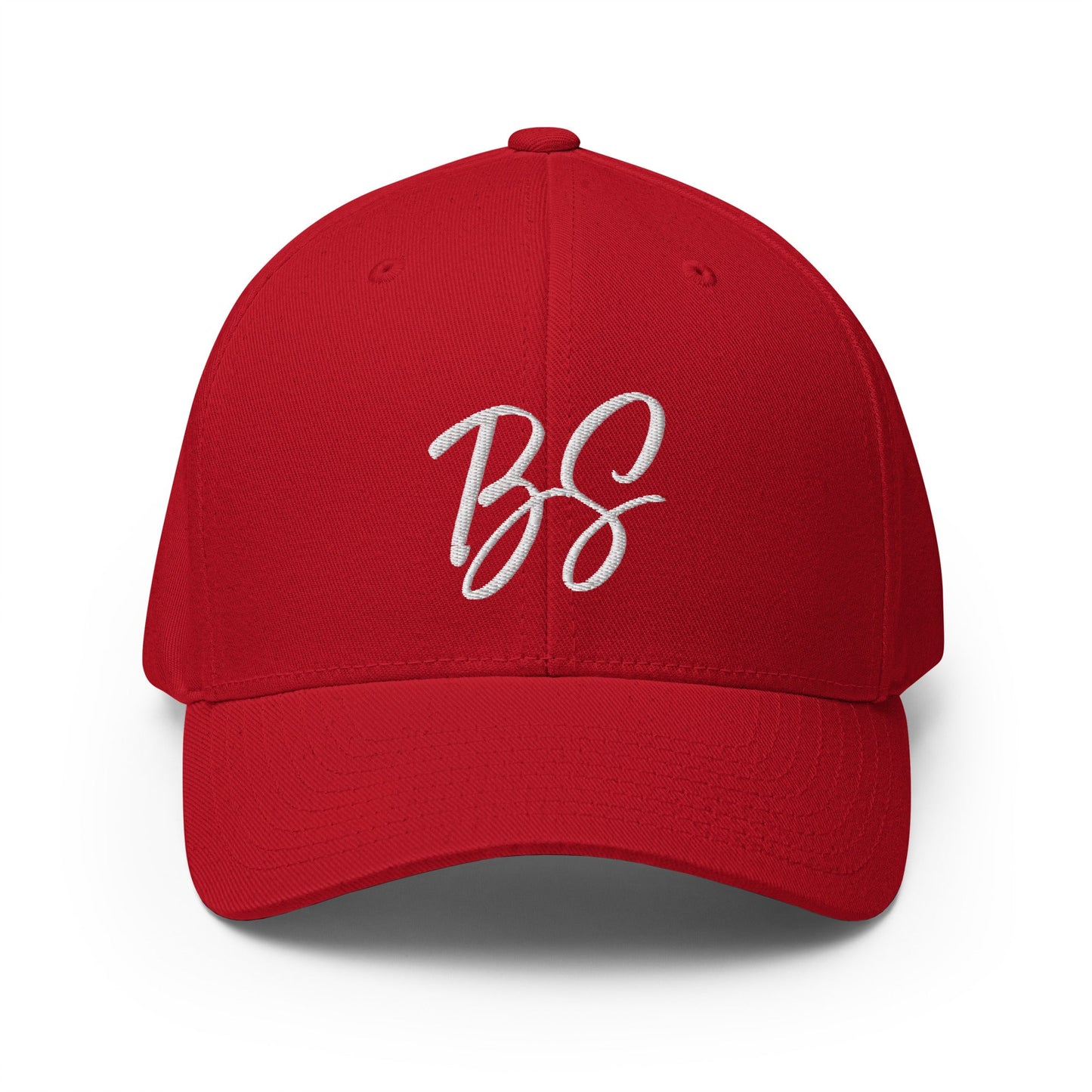 Black Square Golf BS Flexfit Hat - Red - S/M