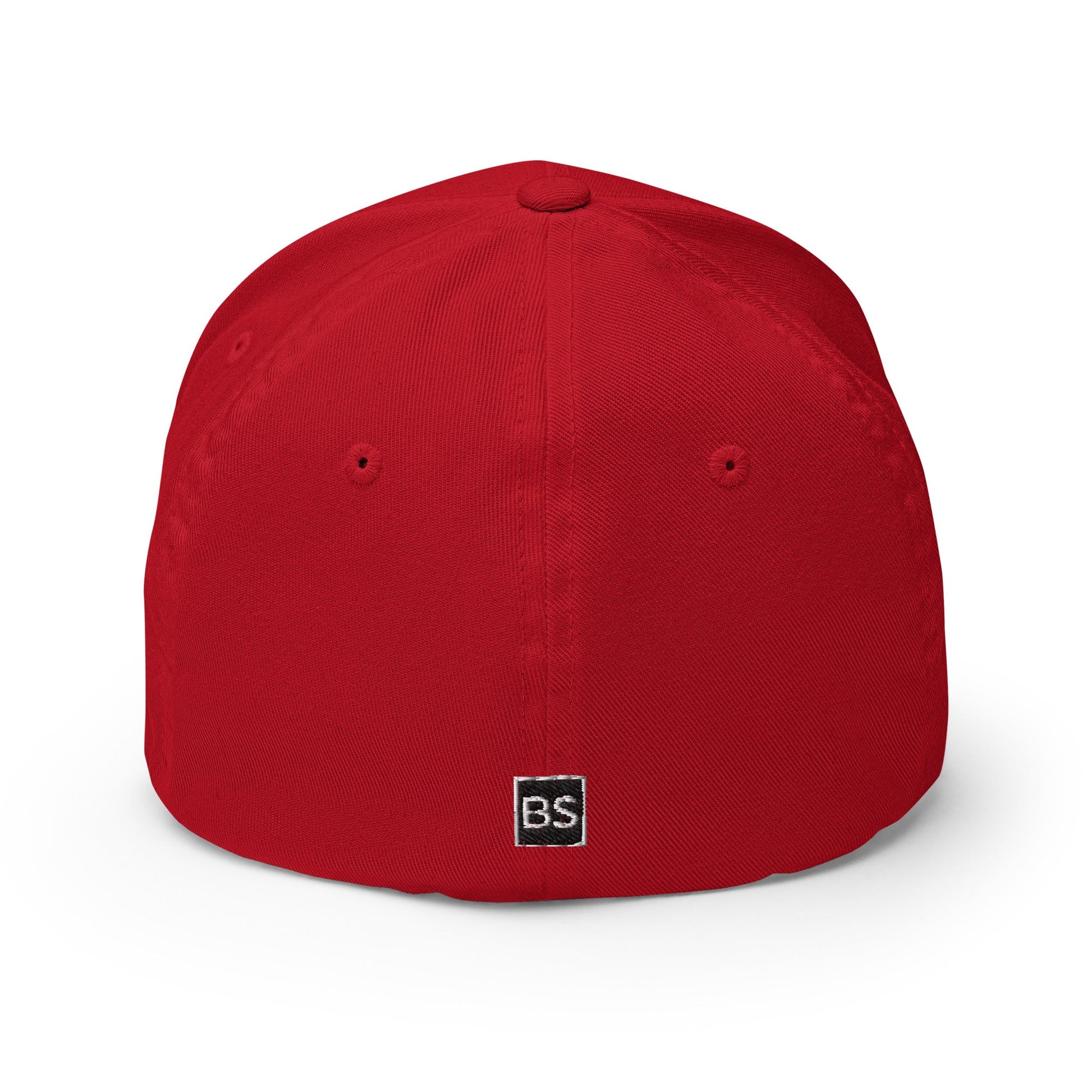 Black Square Golf BS Flexfit Hat - Red - S/M