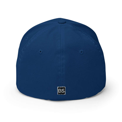 Black Square Golf BS Flexfit Hat - Royal Blue - S/M