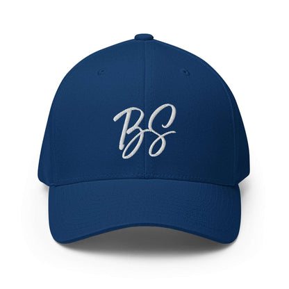 Black Square Golf BS Flexfit Hat - Royal Blue - S/M