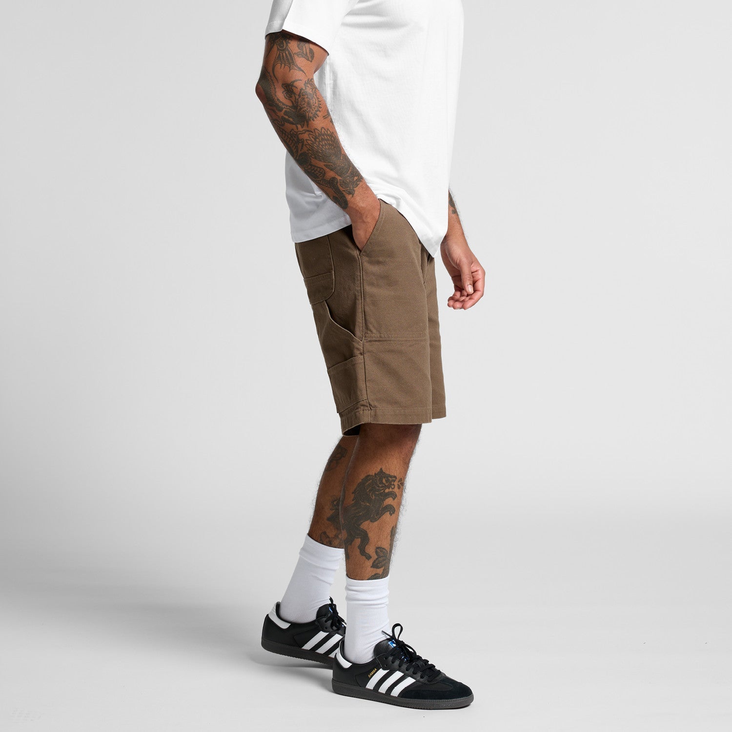 Black Square Golf Canvas Shorts 20" - Black Square Golf
