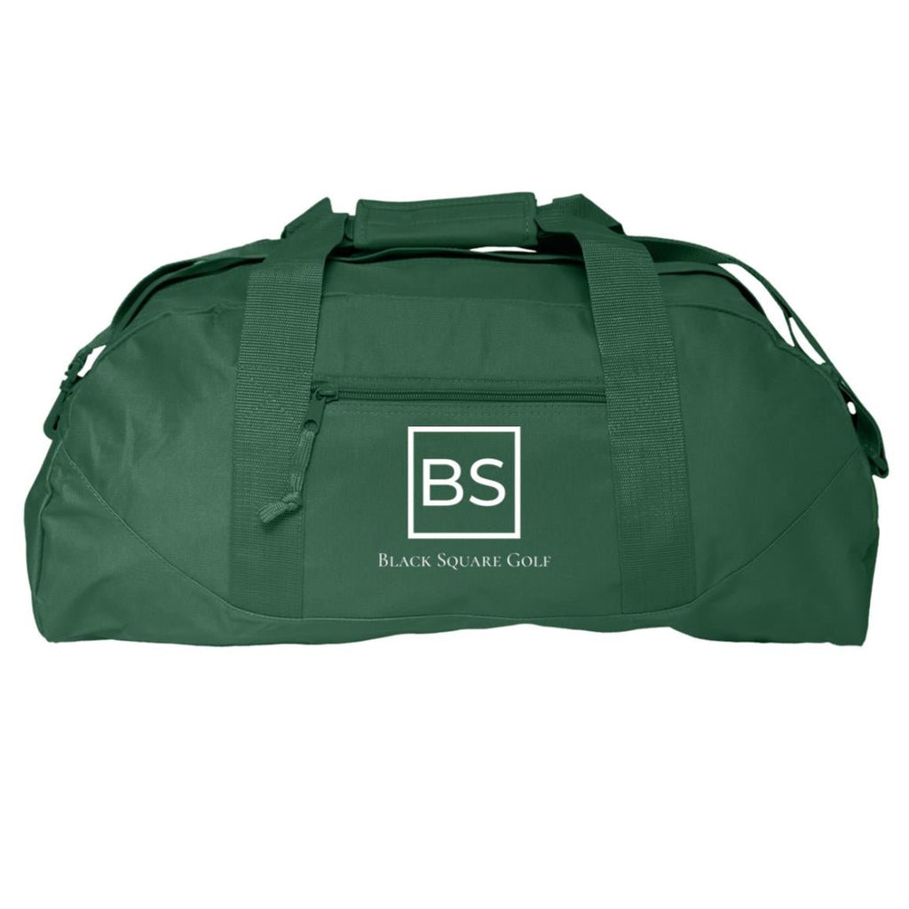 Black Square Golf Game Day Large Square Duffel - Forest Green - One Size