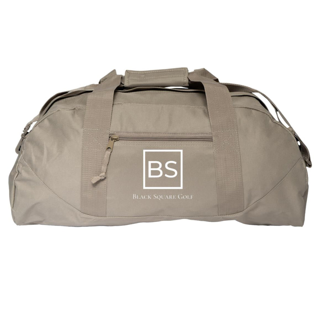 Black Square Golf Game Day Large Square Duffel - Khaki - One Size