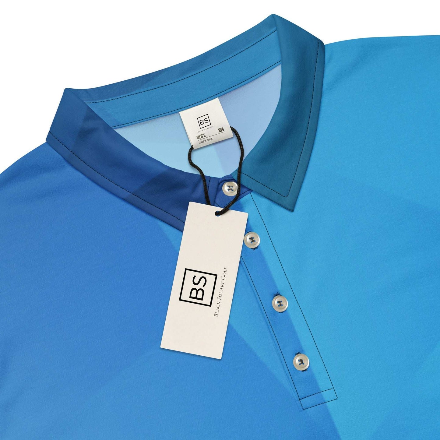 Black Square Golf Geo Men’s Slim Fit Polo - XS - 