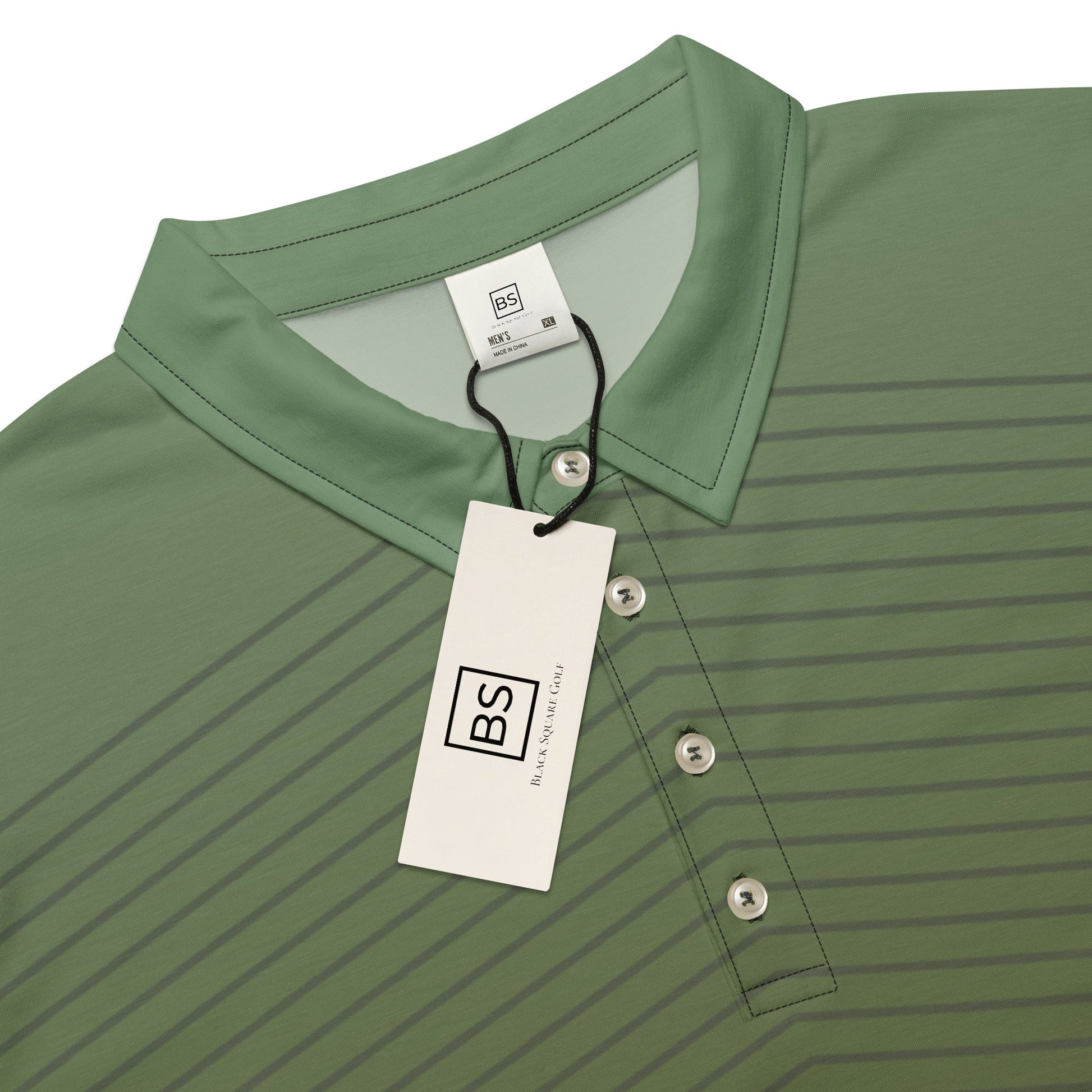 Black Square Golf Green Razor Men’s slim fit polo - XS - 