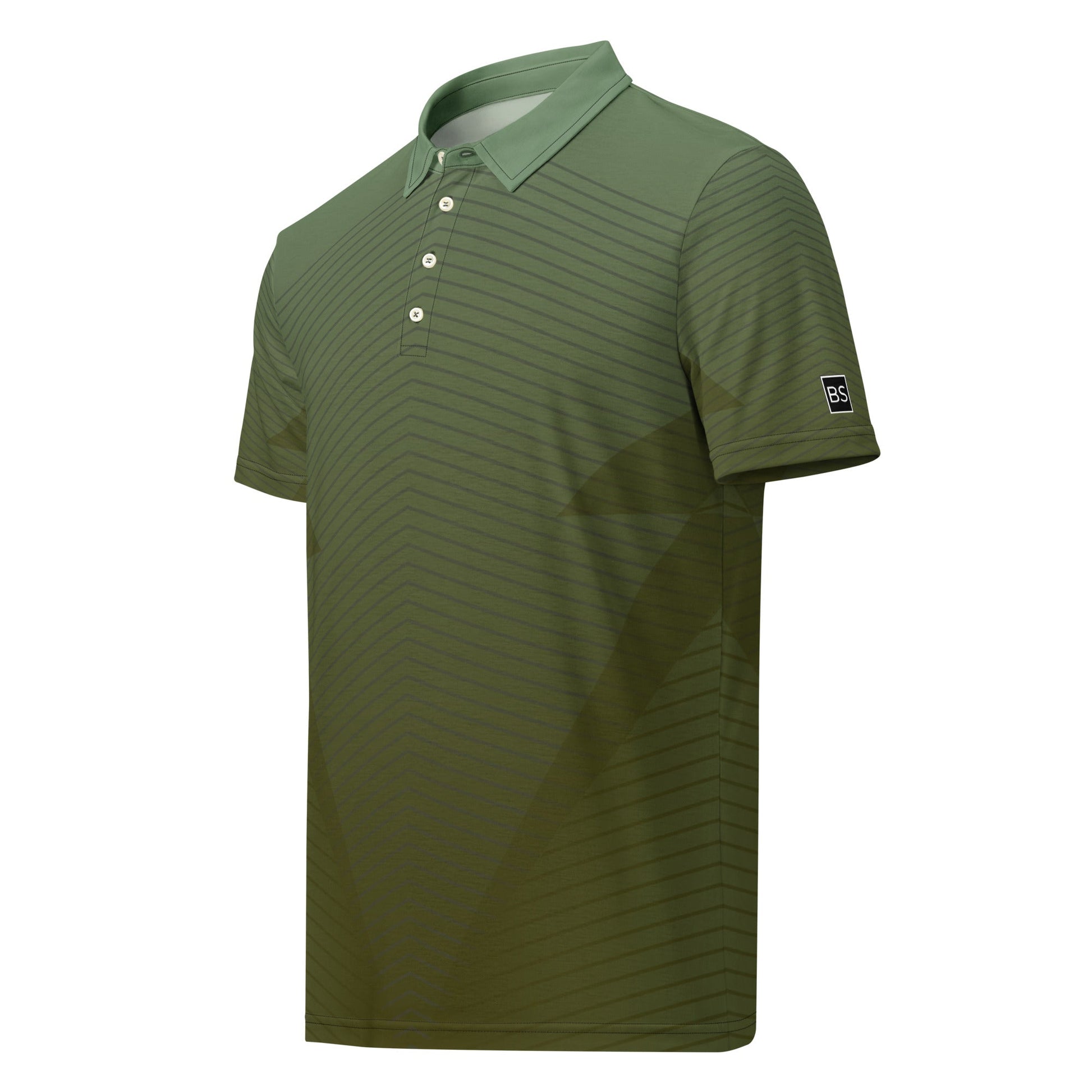 Black Square Golf Green Razor Men’s slim fit polo - XS - 