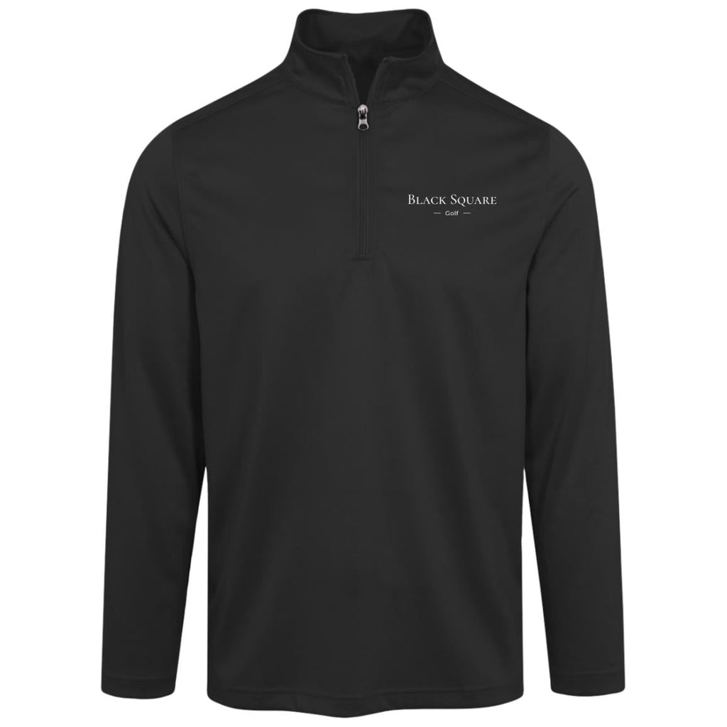 Black Square Golf Men's Advantage Plus Quarter Zip - Black - S