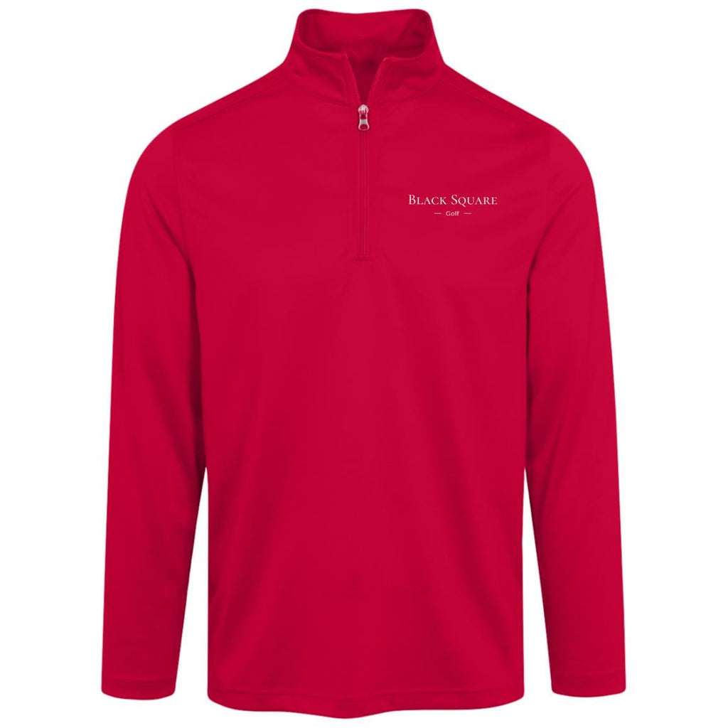 Black Square Golf Men's Advantage Plus Quarter Zip - Red - S