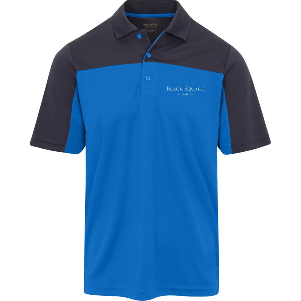 Black Square Golf Men's Balance Pique Polo - True Royal/Carbon - S