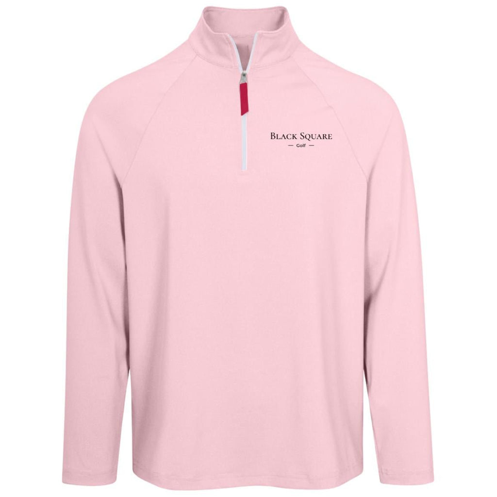 Black Square Golf Men's Clubhouse Quarter Zip - Red - S