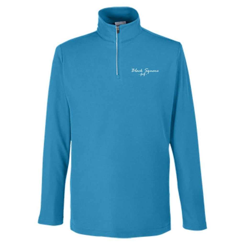 Black Square Golf Men's Fusion ChromaSoft Pique Quarter Zip - Electric Blue - S