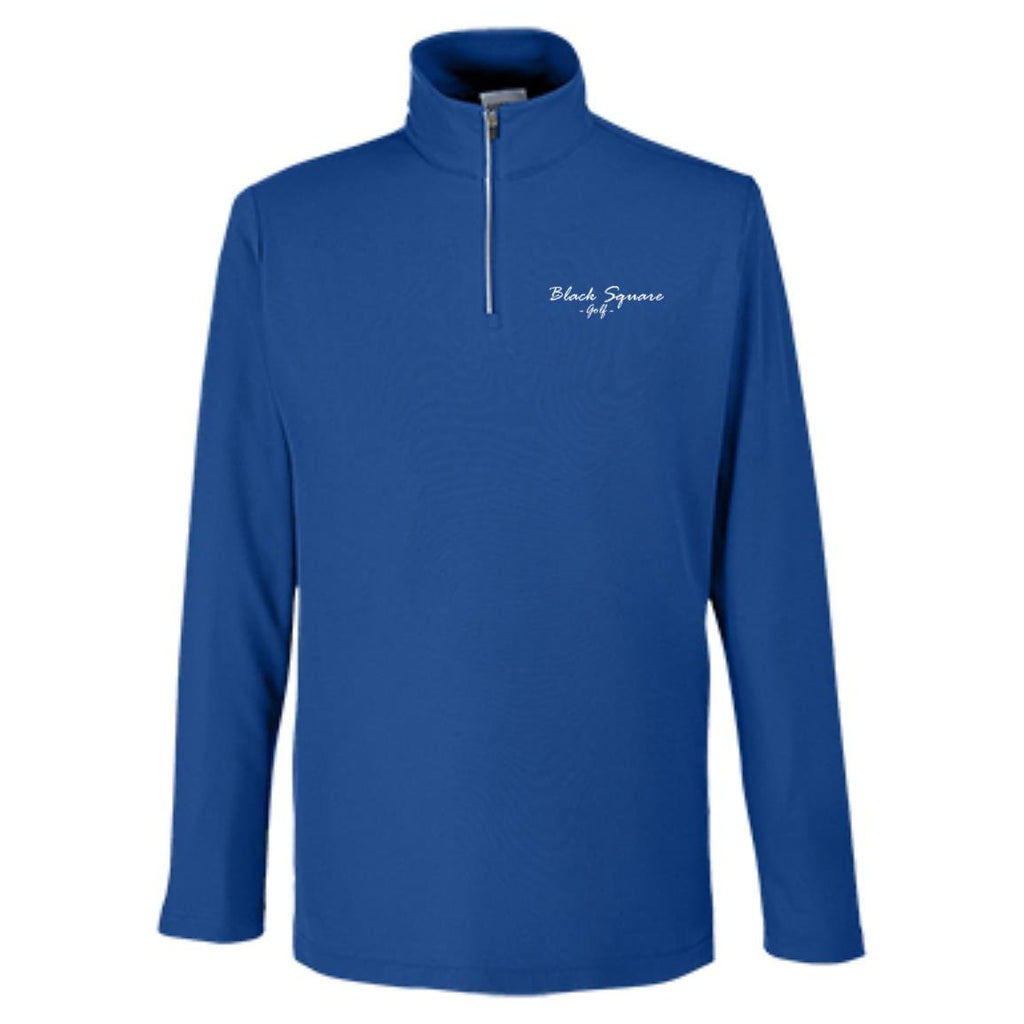 Black Square Golf Men's Fusion ChromaSoft Pique Quarter Zip - True Royal - S