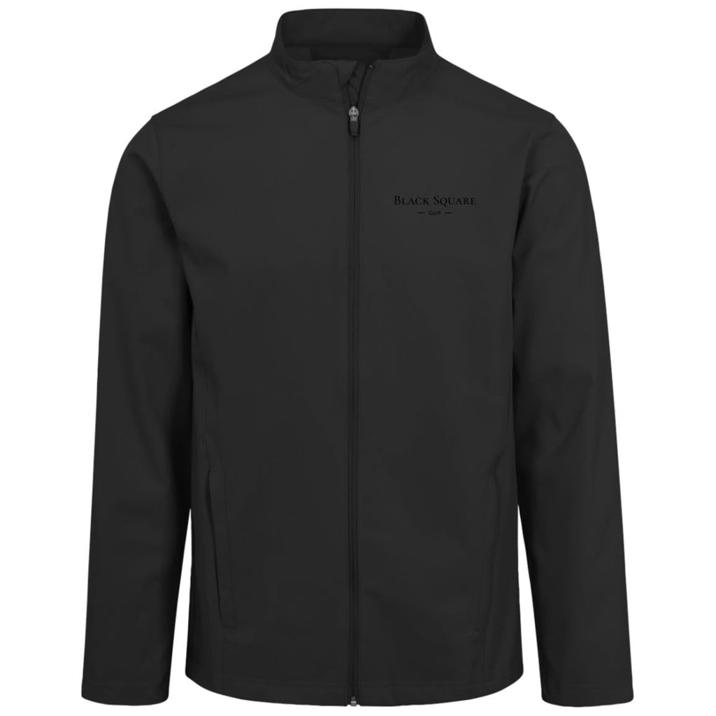 Black Square Golf Men's Leader Soft Shell Jacket - Black - S