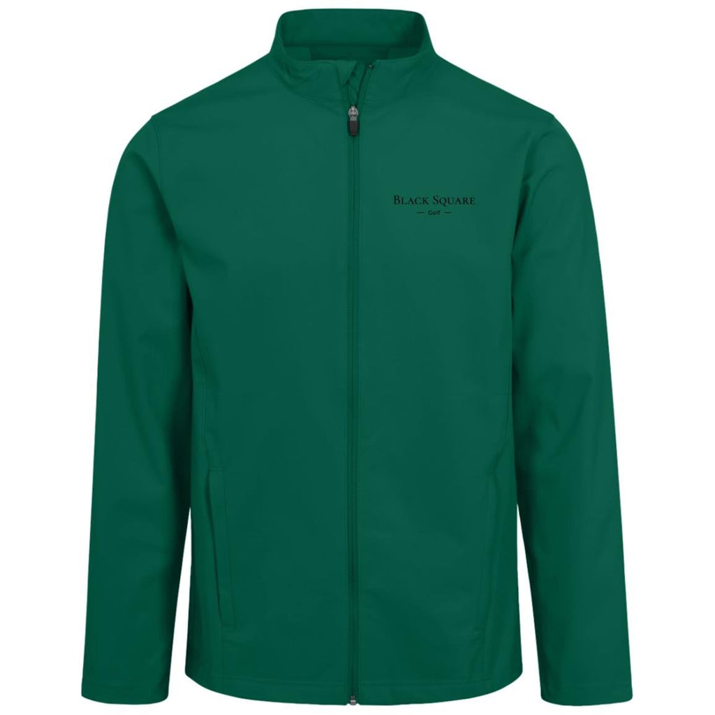 Black Square Golf Men's Leader Soft Shell Jacket - Forest - S