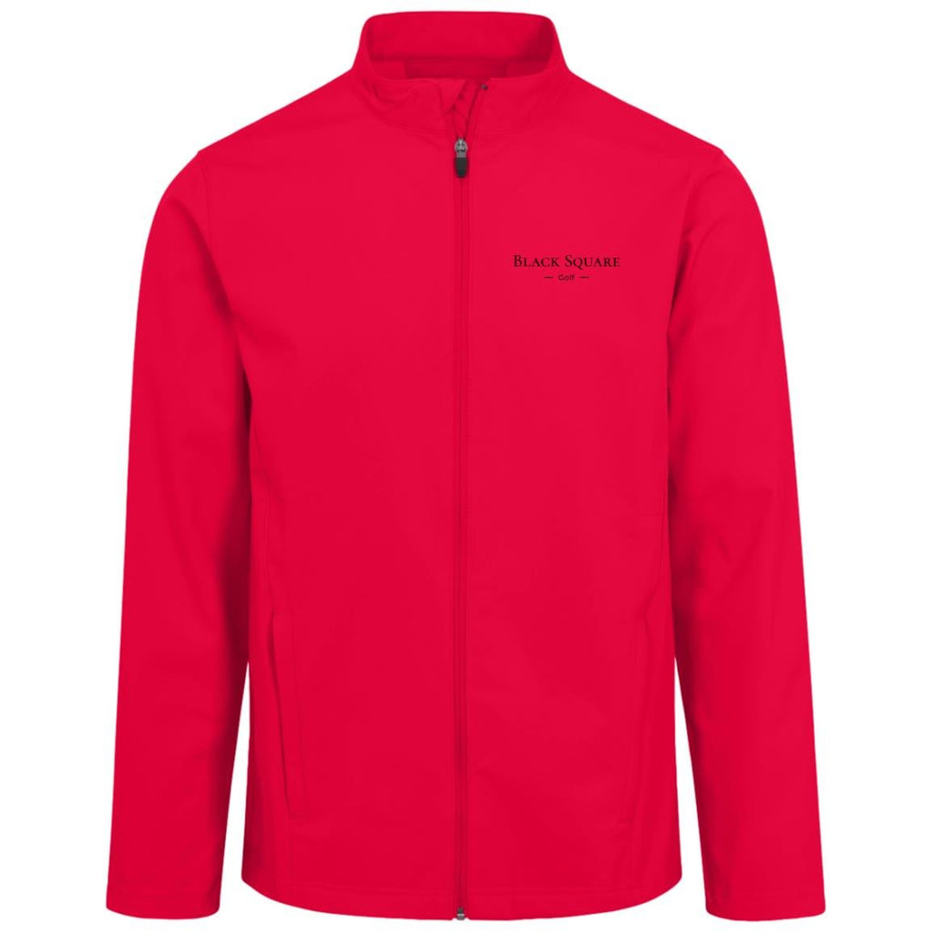 Black Square Golf Men's Leader Soft Shell Jacket - Red - S