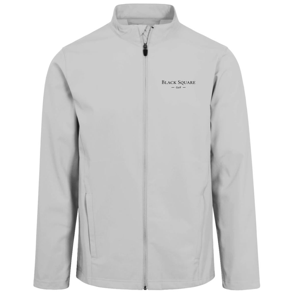 Black Square Golf Men's Leader Soft Shell Jacket - Silver - S