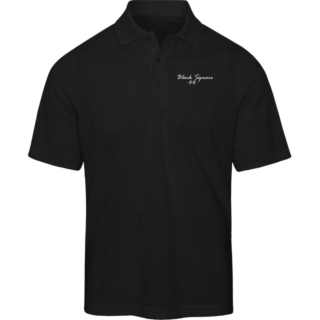 Black Square Golf Men's Origin Pique Polo - Black - S