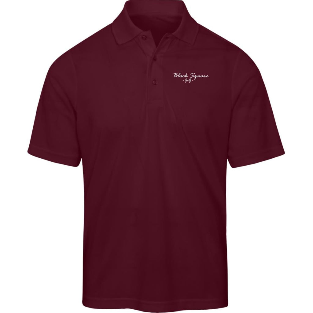 Black Square Golf Men's Origin Pique Polo - Burgundy - S