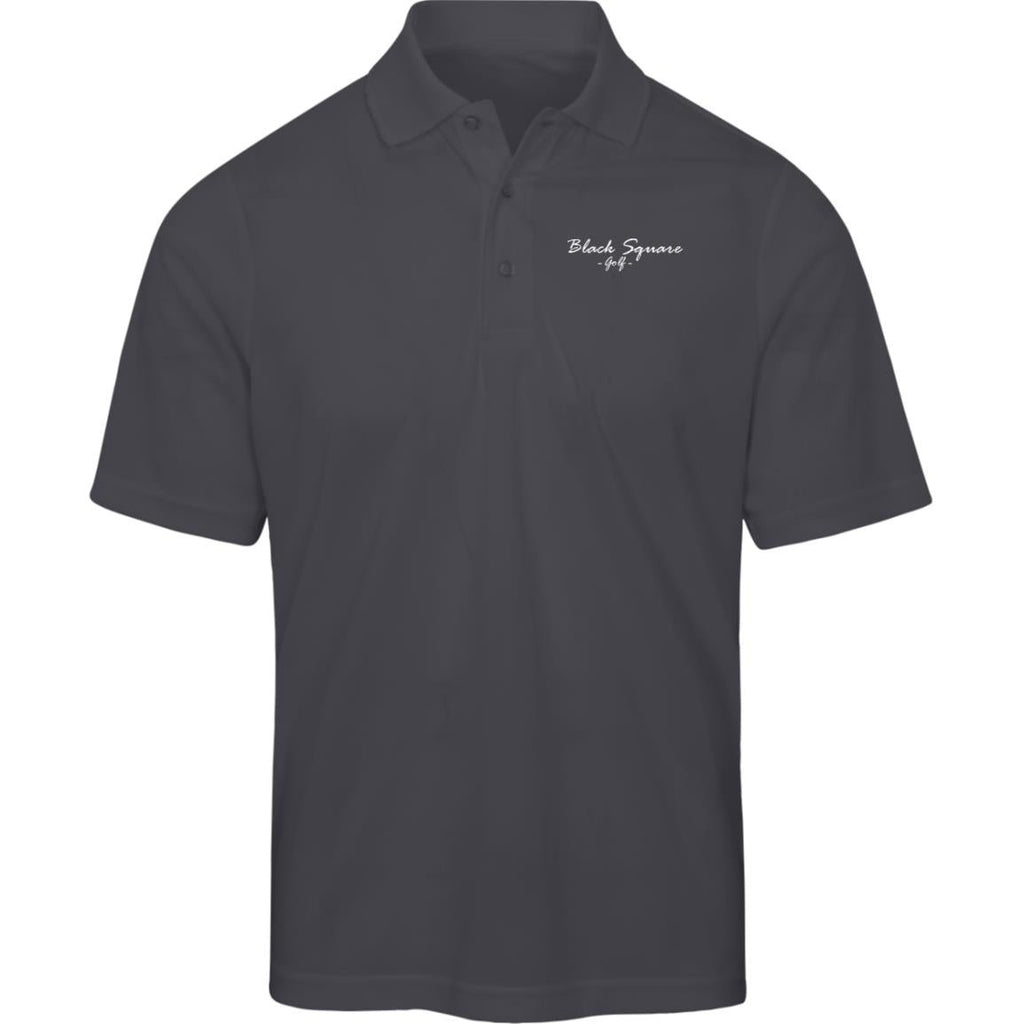 Black Square Golf Men's Origin Pique Polo - Carbon - S