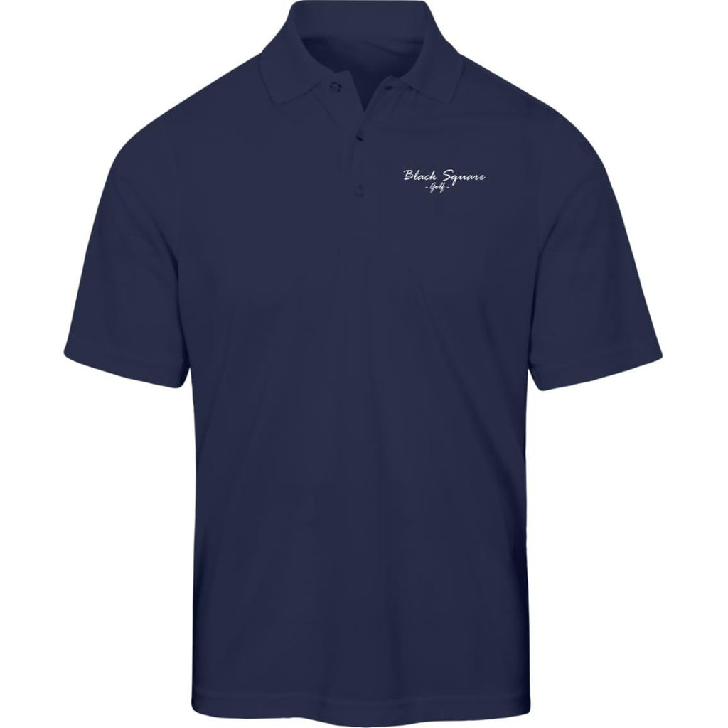 Black Square Golf Men's Origin Pique Polo - Classic Navy - S